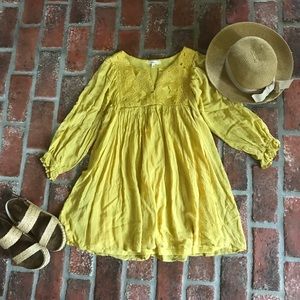 Mustard Babydoll Dress